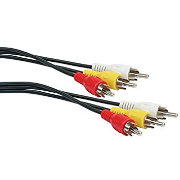 KABEL PRZEWÓD 3xRCA WTYK - WTYK 5 m AUDIO-VIDEO