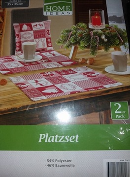 HOME IDEAS ZESTAW 2 SERWET NA STÓŁ 35x45