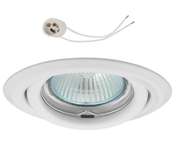 Oprawa ruchoma halogen do LED GU10 230V CT15 biała