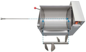 МИКСЕР ДЛЯ МЯСНОГО ФАРШИНА 70л ФВ НОВЫЙ
