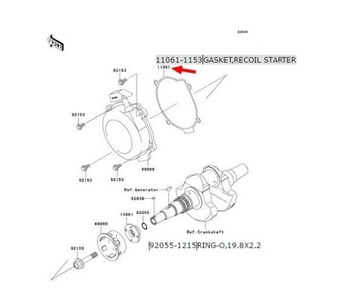 ПРОКЛАДКА ПРОКЛАДКА Kawasaki KVF750 Brute Force 2005-2011 KVF360 KVF650