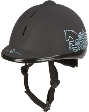 Kask jeździecki Beauty, czarny, 53-57 cm, Covalliero TOCZEK