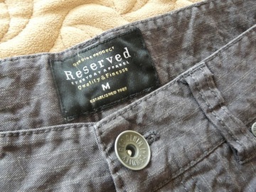 Spodnie męskie cienki dżins w prążki Reserved M
