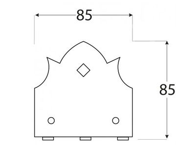 SDD 85B ДЕКОРАТИВНЫЙ ТОРЦ, СИСТЕМА SD DUPLEX