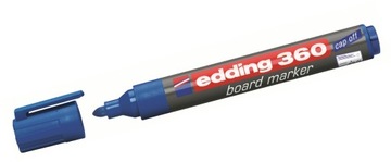 Синий сухостираемый маркер Edding для доски, 2 шт.