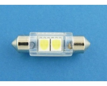 Светодиодная трубчатая лампа 39мм 2 x SMD 5050 MEGA Цена C5W