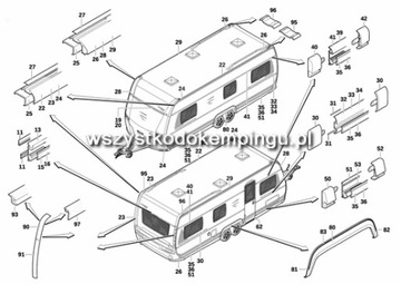 Конец декоративного конца алюминиевой ленты K5