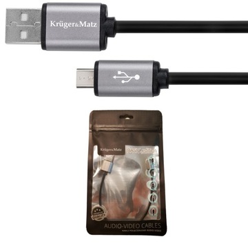 KRUGER&MATZ KM1234 БАЗОВЫЙ КАБЕЛЬ MICRO USB 0,2 М