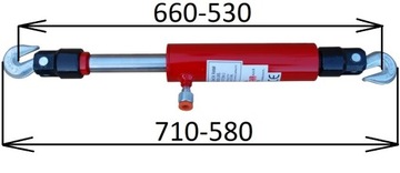 ЦИЛИНДР ТЯНУТОГО КРЮКА 10Т ПОДВИЖНЫЕ ГИДРАВЛИЧЕСКИЕ КРЮКИ