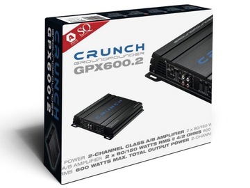 2-канальный автомобильный усилитель Crunch GPX600.2 2x80 Вт RMS на 4 Ом