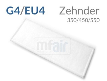 FILTR G4/EU4 ZEHNDER 350 450 550 STOP SMOG PM10