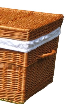 ПЛЕТЕНЫЙ БАГАЖНИК В СКАНДИНАВСКОМ СТИЛЕ 330 Л КОРЗИНА+ВКЛАДЫШ