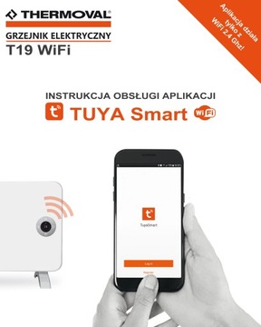 Grzejnik elektryczny THERMOVAL panelowy 1kW WiFi