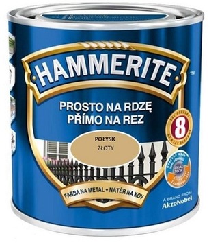 HAMMERITE FARBA NA RDZĘ ZŁOTY POŁYSK 0,7L