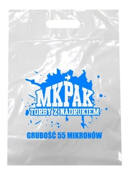 REKLAMÓWKI/TORBY FOLIOWE Z NADRUKIEM 30X40 1000 SZ