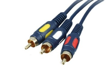 KABEL 3XRCA - 3XRCA CHINCH 3- RCA łezka 1,5m fv