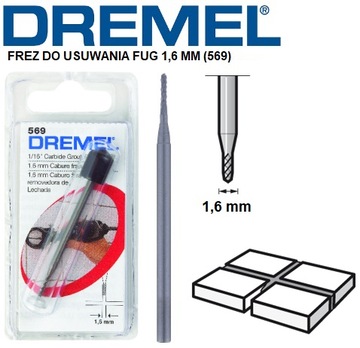 РЕЗКА ДЛЯ УДАЛЕНИЯ ЗАТИРА 1,6 ММ (569) DREMEL