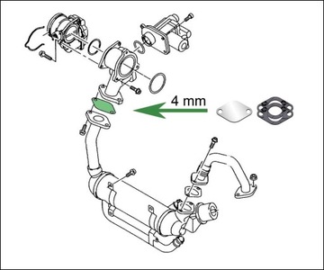 Заглушка EGR 1,2 1,4 1,9 2,0 TDi AUDI A2 A3 A4 A6