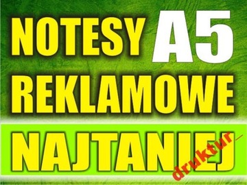 NOTES reklamowe A5 500 sztuk notesy firmowe