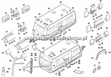 Дверной люк для хранения вещей Thetford WC 349X296mm
