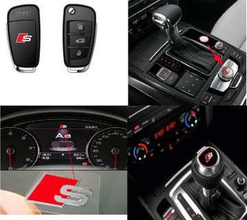 AUDI S4 NAKLEJKA NA PRÓG WEWNĘTRZNY SREBRNA