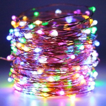 MICRO LEDY DRUCIKI 20 LED na baterie ciepłe