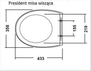 ДОСКА МЕДЛЕННОГО ПАДЕНИЯ ДЛЯ ПОДВЕСНОЙ ЧАШИ ПРЕЗИДЕНТА