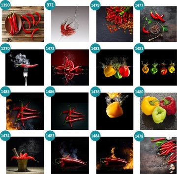 Стеклянная панель для кухни, закаленное стекло 70х70.