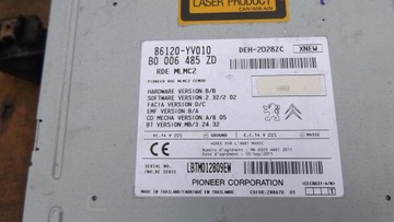 РАДИО CD MP3 BLUETOOTH CITROEN C1 86120-YV010 BDB