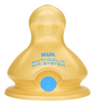 Соска NUK FC+ латексная для БУТЫЛОЧКИ 6м+ L - 2 шт.