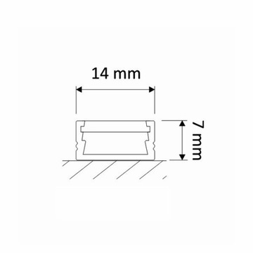 НОВЫЙ светодиодный алюминиевый профиль 2м БЕЛЫЙ + колпачки LINE MINI