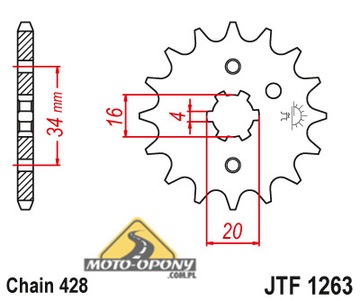 Zestaw napęd-owy Yamaha XT 125 R Japoński DiD !!!