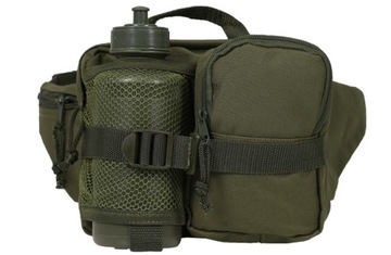 БУТЫЛКА С САШЕ И КОРПУСОМ MIL-TEC 0,6л ОЛИВКОВАЯ НА РЕМНЕ ​​ПВХ