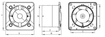 ВЕНТИЛЯТОР ДЛЯ ВАННОЙ AWENTA KWS100W SYS+ ПЕРЕКЛЮЧАТЕЛЬ