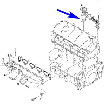 Заглушка EGR Kia Hyundai 2.2 2.5 CRDI D4EB D4CB