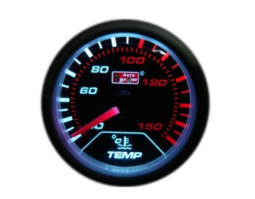 WSKAŹNIK TEMPERATURA WODY AUTO GAUGE SMOKE 52MM