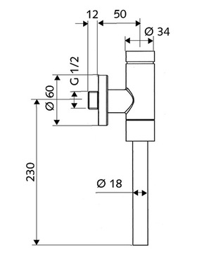 Schell Schellomat Basic 1/2 смыва для писсуара