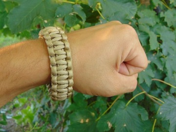 фото ориг. №5, Bracelet rope paracord 23mm coyote mfh size s