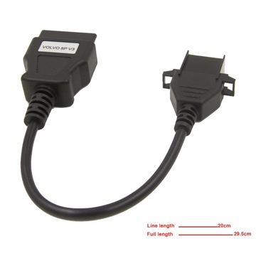 ADAPTER PRZEJŚCIÓWKA OBD-II VOLVO 8-PIN