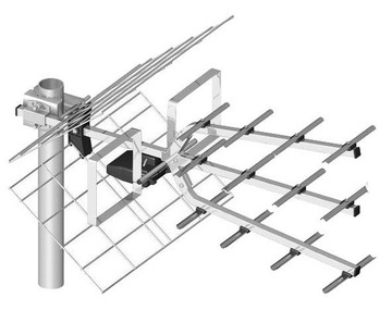 DIPOL telewizyjna antena 17/21-69 Tri Digit MINI