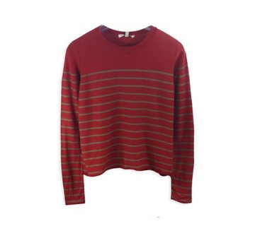 BERSHKA NOWY SWETER SWETEREK PRZEZ GŁOWĘ PASKI M