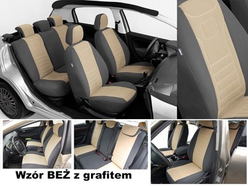 Pokrowce Miarowe na Fotele do AUDI A4 B5 Welur