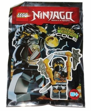 LEGO 891611 - Ninjago - COLE + BROŃ -ed.limit-NOWY