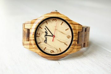 Drewniany zegarek EkoCraft NIGHTINGALE elegancki