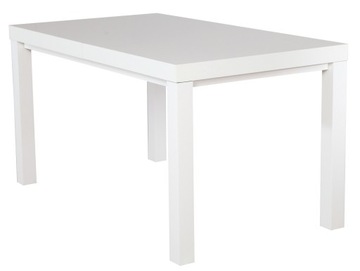 Biały stół laminat 80x140+40 biały połysk
