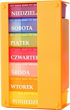 Pojemnik pudełko na leki tabletki 3X7 NA TYDZIEŃ