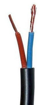 Przewód kabel OMY 2x1,0 H03VV-F 1mb okrągły linka