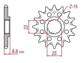 ZĘBATKA PRZÓD JT KTM SX SXF EXC 350 525 520 530 50