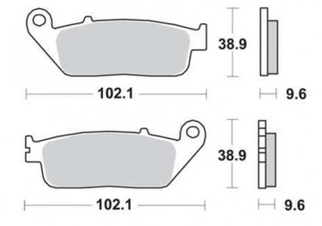 ТОРМОЗНЫЕ КОЛОДКИ. МОТО. (ОРГАНИЧЕСКИЙ) HONDA VT 750 TRWMCB677 TRW