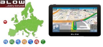 BLOW NAVIGATION GPS720 7 ДЮЙМОВ НА ВСЮ ЖИЗНЬ КАРТЫ ЕС PL